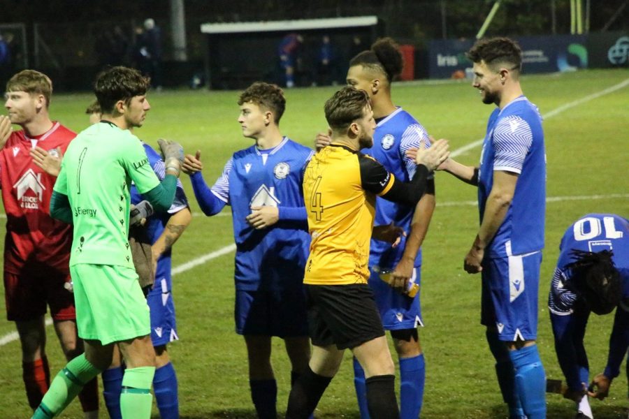 Real Bedford push past Potton under the Tuesday Night Lights